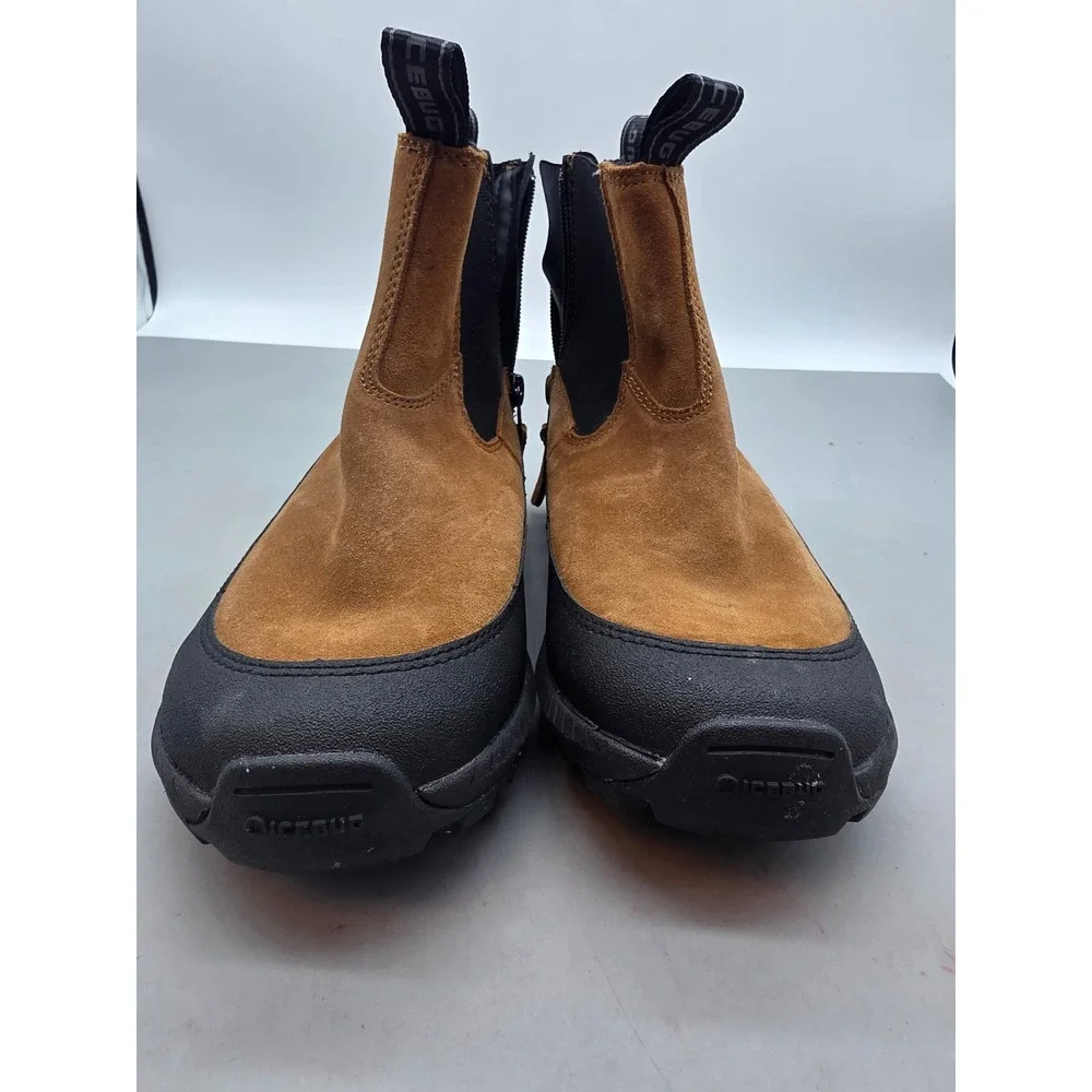 Icebug‎ Boda W BUGrip Suede Winter Boots Brown Black Studded Traction H41006